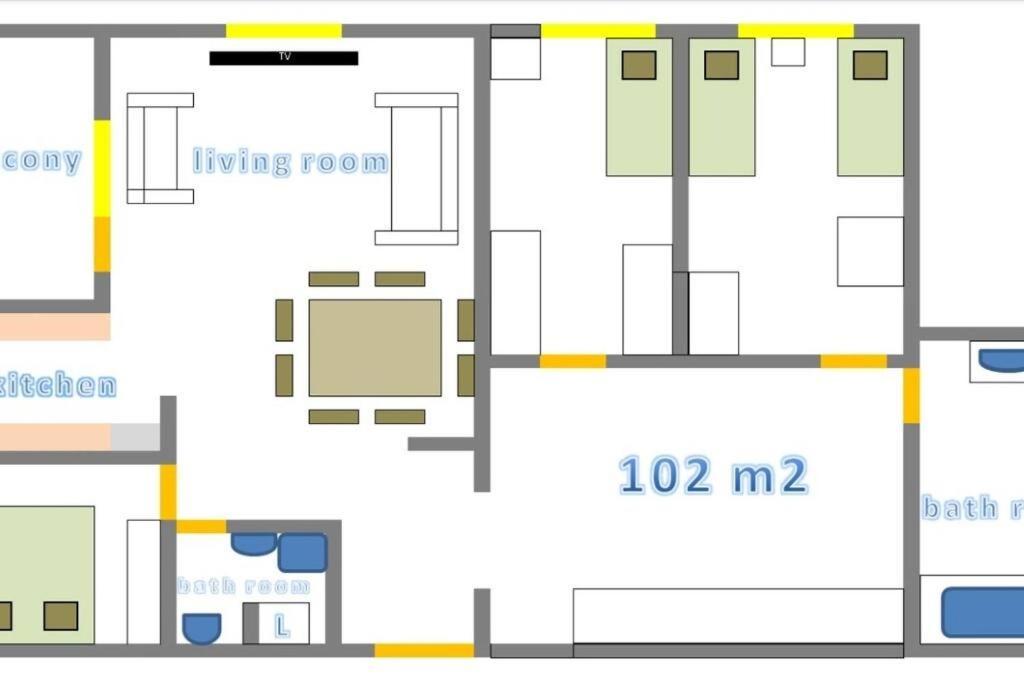 Sunny Day -Arena Zagreb , 2 Bathrooms, 102M², Extérieur photo